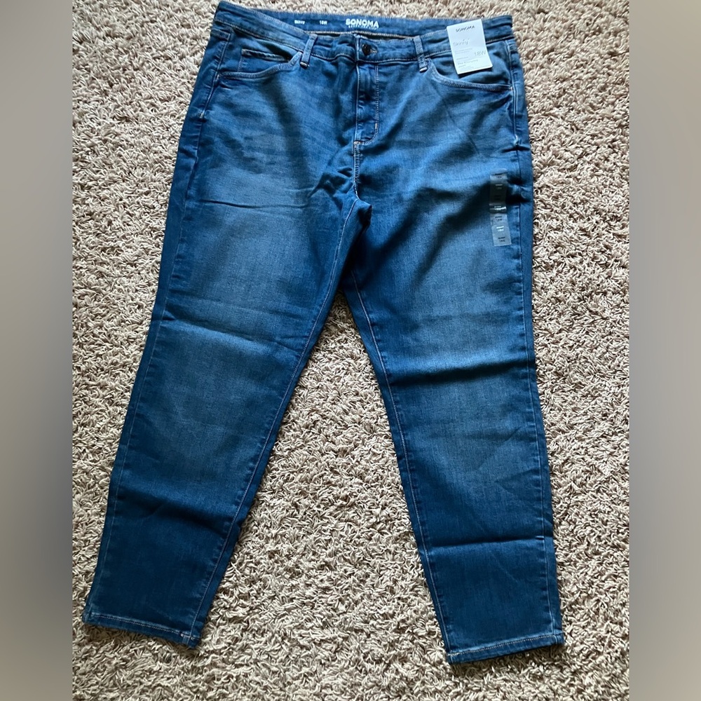 Sonoma Women's Dark Blue Skinny Jeans